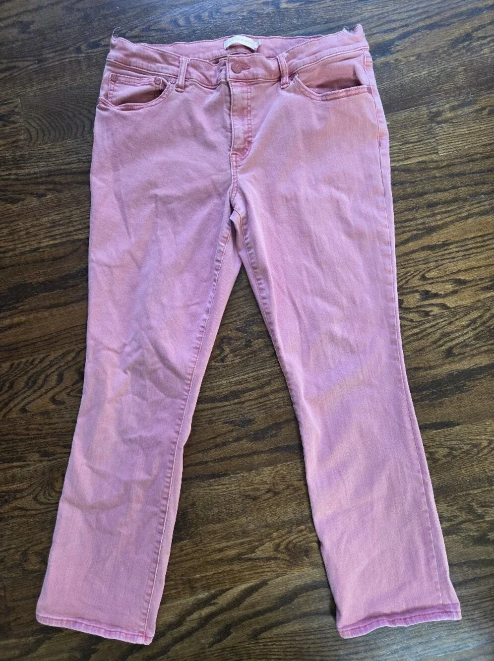 Tory Burch Mid-rise Straight Leg Faded Rose Women's Jeans Size 32